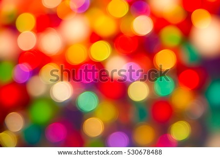 Background made of defocused ligths of the Christmas decorations