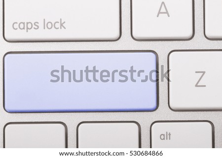 Blank button. Write your message on computer keyboard.