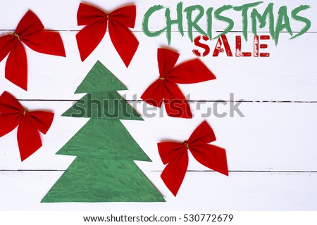 Christmas sale photo card. space for text