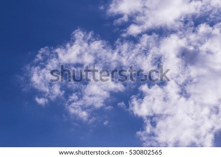 Beauty clouds in the blue sky, background