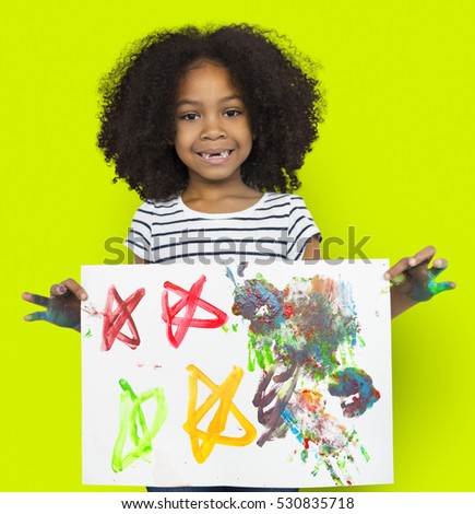 African Descent Girl Art Creative Style Youth Concept