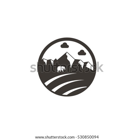 Mountain Nature Vector Logo Design Element