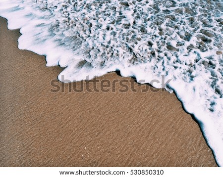 foam of the sea and sand, pacific ocean, Mexico