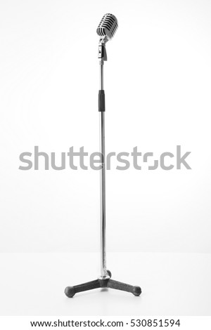 vintage microphone Royalty-Free Stock Photo #530851594