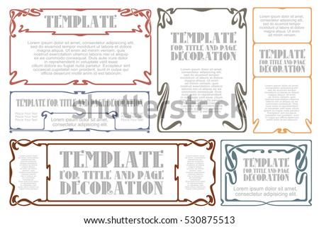 Vector abstract decorative label from bound lines and flowers