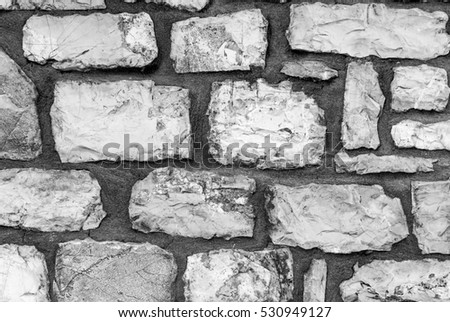 Pattern of stone Wall Surfaced