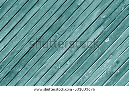 Cyan color wood wall texture. Abstract background and texture for design.