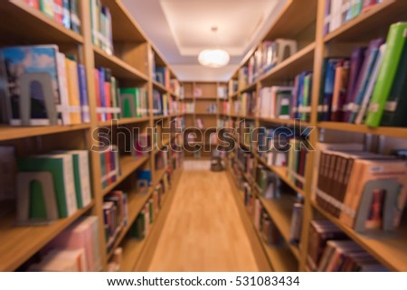 Library blur background
