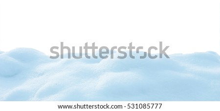 snow isolated on white background Royalty-Free Stock Photo #531085777