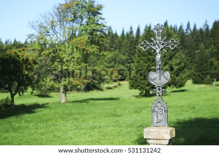 Calvary outdoor with natural background