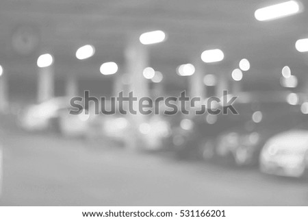 Blurred abstract background of Parking