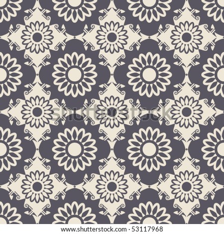 ornamental seamless background, vector image