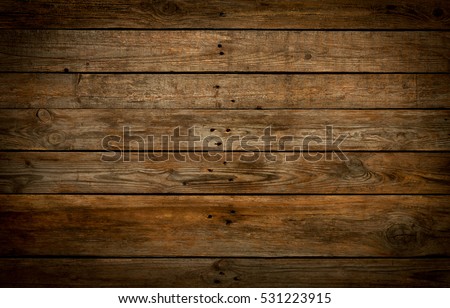 Rustic wooden background. Old vintage real (natural) planked wood. Free text space. Royalty-Free Stock Photo #531223915