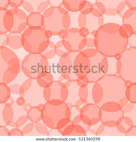 Abstract seamless circles pattern. Overlapping light and dark red balloons background. Geometric backdrop for printing wallpaper, presentation or flyer with bubbles.