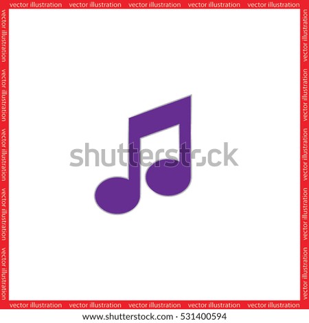 Music Note Icon Vector