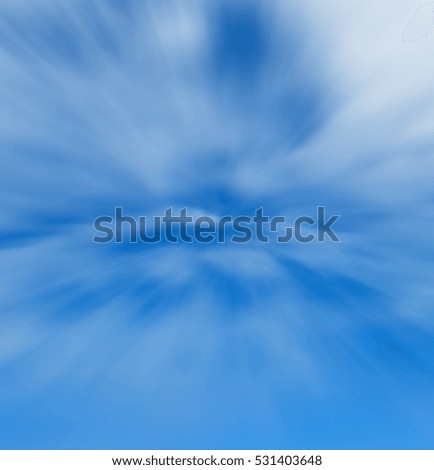 Natural  background of blue sky  clouds. Light blurred sky. Bokeh background