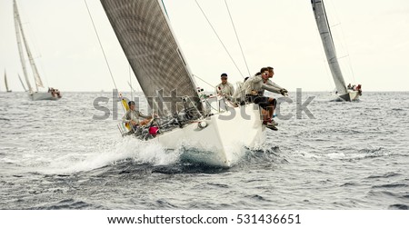  Sailing. Sailing yacht race. Yachting Royalty-Free Stock Photo #531436651