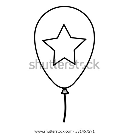 Isolated party  balloon design
