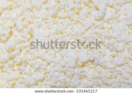 Cottage cheese background, texture Royalty-Free Stock Photo #531465217