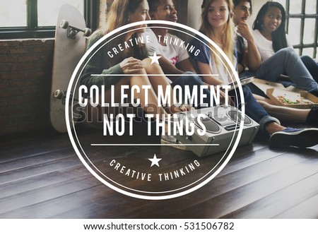 Collect Moment Vintage Vector Graphic Concept