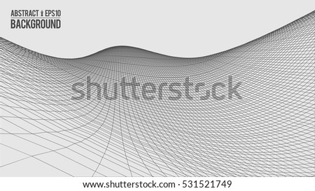 Abstract vector landscape background