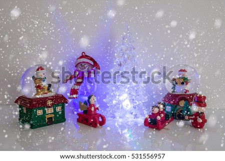 Christmas tree with little people