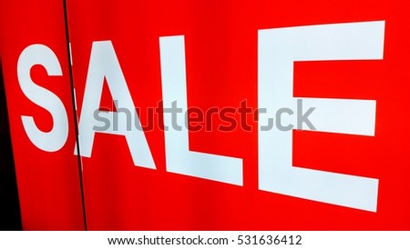 Red Sale Sign