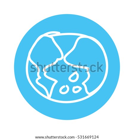 world planet earth drawing icon vector illustration design