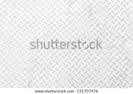 White Metal Diamond Plate Texture Background.