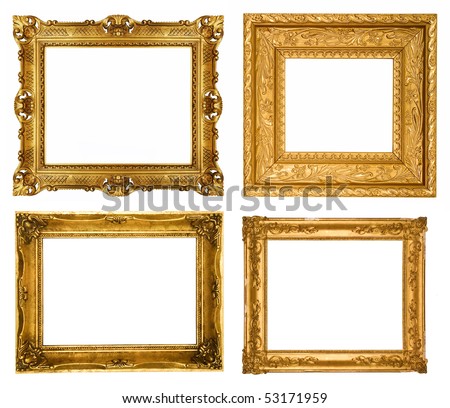Gold frames, similar sets available in my portfolio