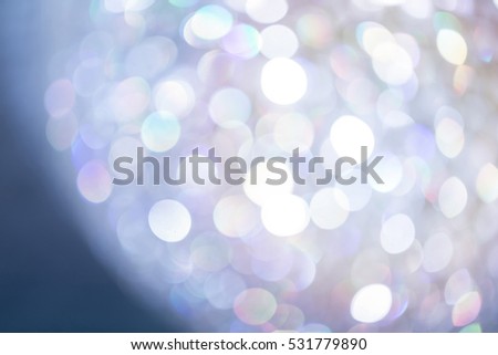 A blur of abstract lights Behind the circle A background