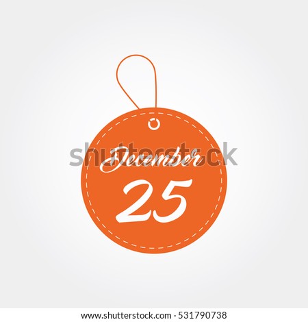 december 25th of the calendar template