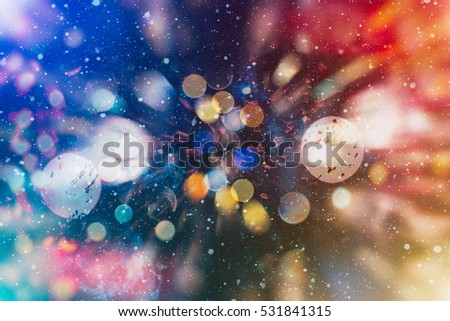 
Christmas Abstract De focused