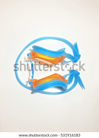 Blue and orange Goggle