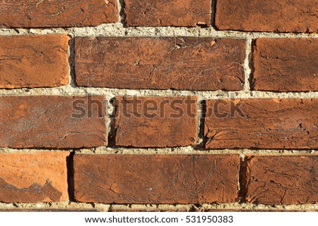 Brick Wall Background Close