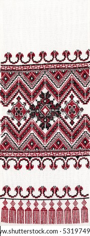 Ukrainian folk embroidery, handmade