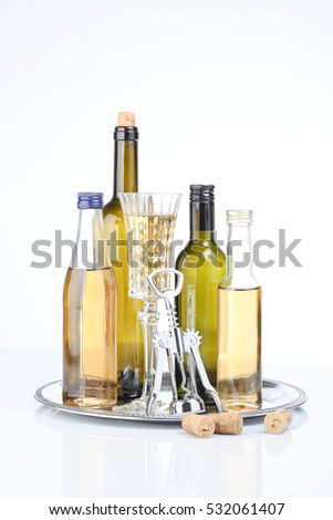 Still life with white wine
