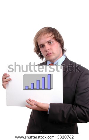 man with white board