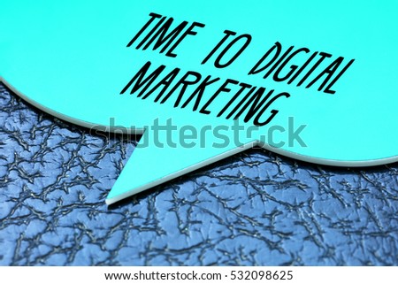 Time To Digital Marketing, Business Concept
