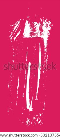 Grunge texture. White brush on pink. Vector template. Urban Background. Dust Overlay Distress Grain. Hand drawn illustration. Abstract shape for your design or scrapbook. 
