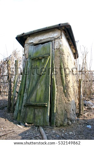 Old rustic toilet