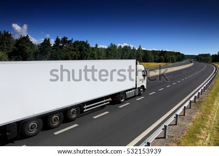 Truck transportation Royalty-Free Stock Photo #532153939