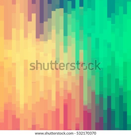 Bright abstract background with vertical lines and shapes. Color contrast.