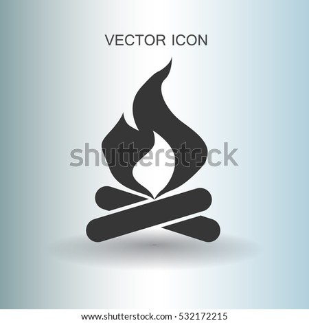 Fire icon vector illustration