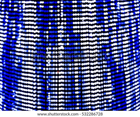 Abstract blue and white bogey light in blurred and de-focus background