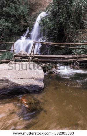 Pha Dok Sie Waterfall in Doi Inthanon national park, Chiangmai Thailand