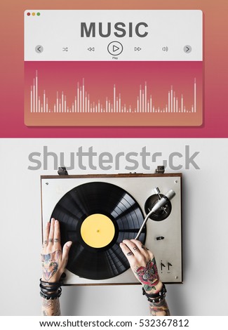 Music Video Player Multimedia Concept