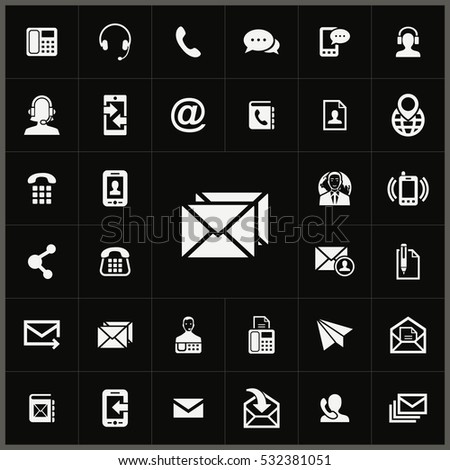 mail icon. contact us icons universal set for web and mobile