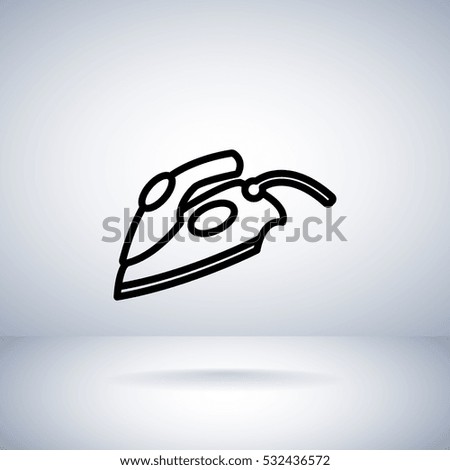  Smoothing-iron  Icon Vector.