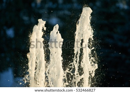 fountain spray
